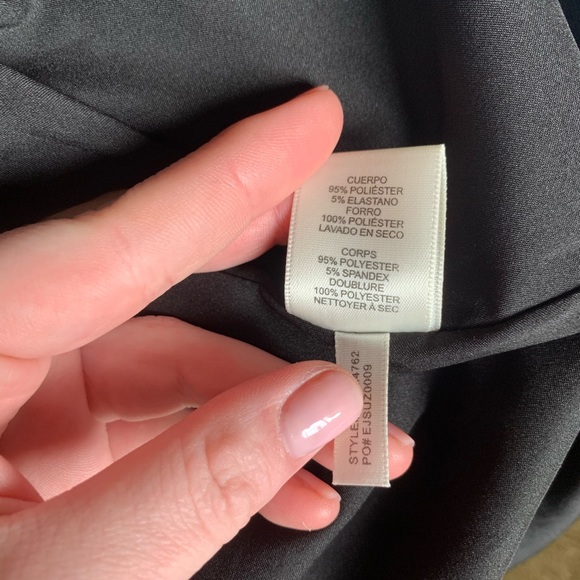 Black collared midi evening dress - Picture 6 of 6